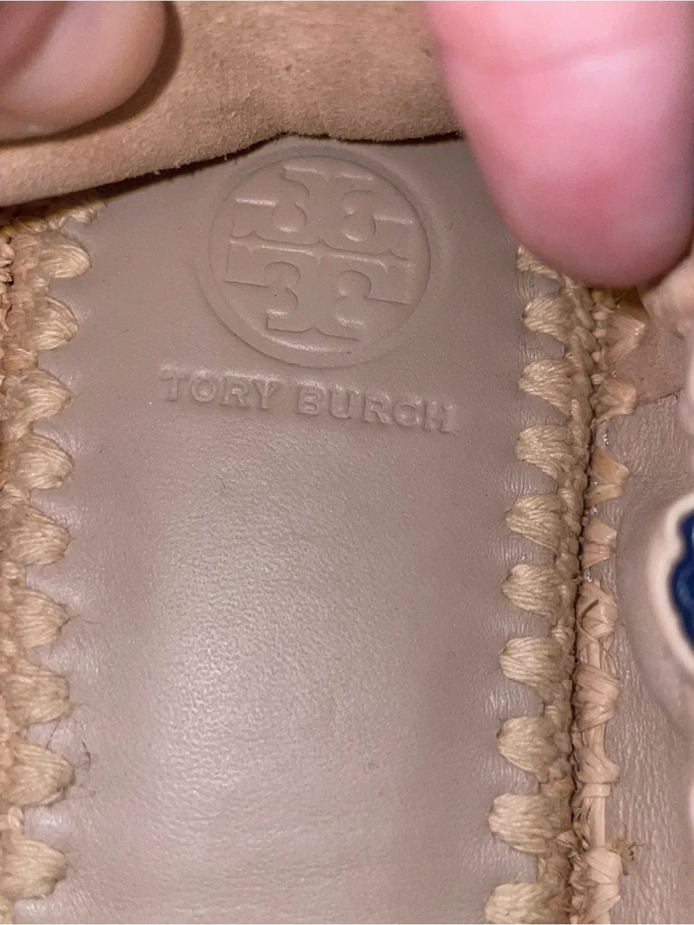 Tory Burch navy leather